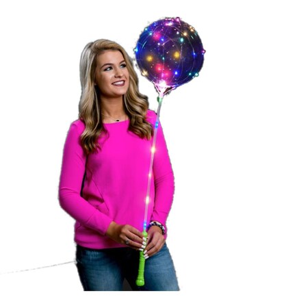 Endless Games 24 in. Light Up Lollipop Balloon, Multi Color EN3342666